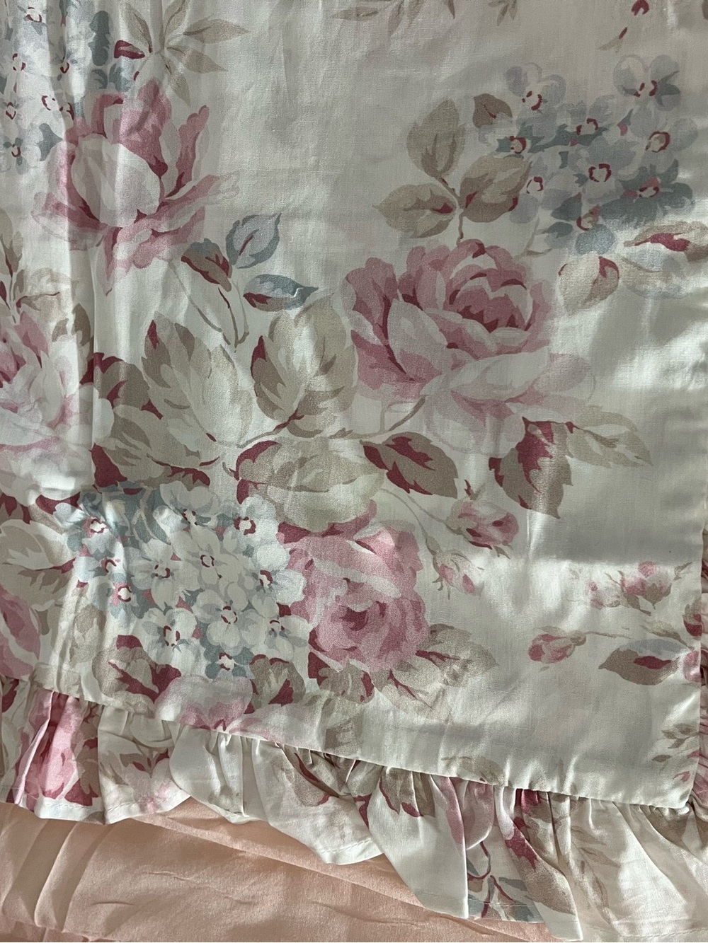 Shabby Chic by Rachel Ashwell Cluster Floral Duvet Cover - Pink/Cream - Picture 7 of 9
